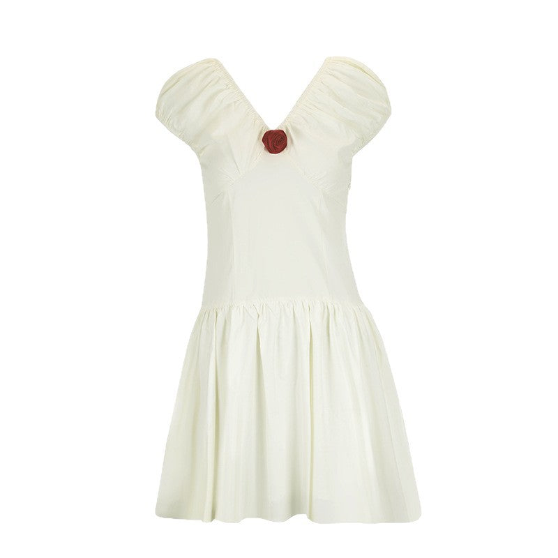 Damen Sommerliches Kleid mit verspielten Rüschendetails Drune