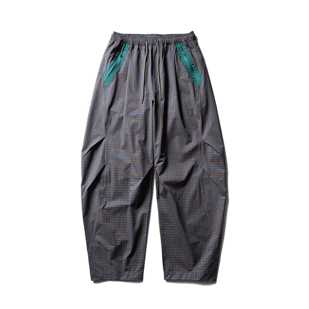 Herren Weite Ripstop-Freizeit-Hose mit elastischem Bund, Reißverschlusstaschen und Knie-Paneelen Drune