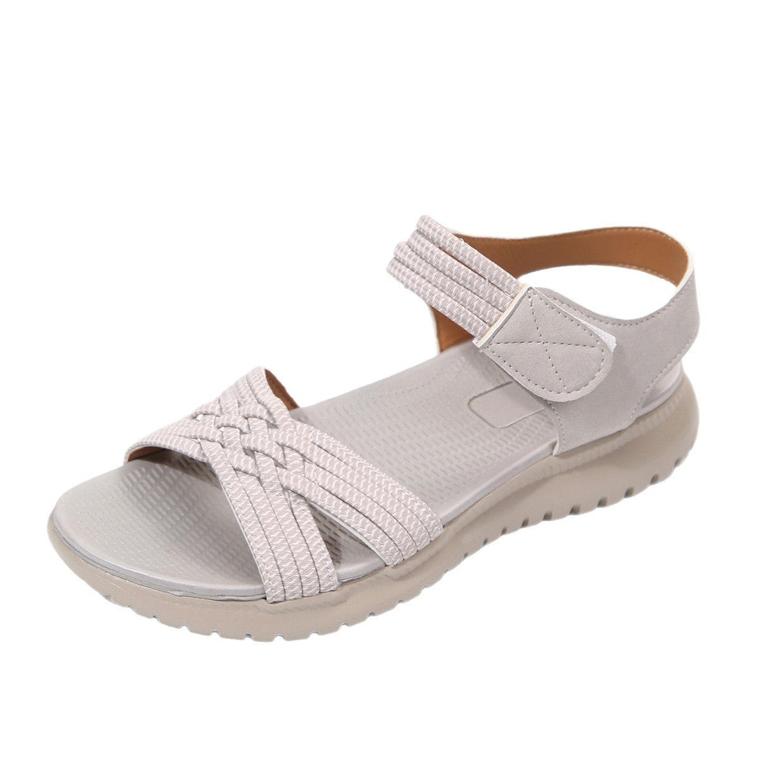 Damen Bequeme und stilvolle Riemensandalen mit elastischen Details Drune