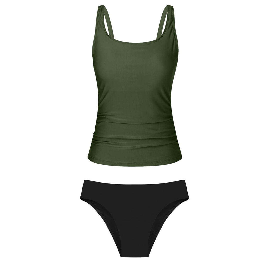 Damen Bikiniset mit floralem Oberteil und klassischem Unterteil Drune