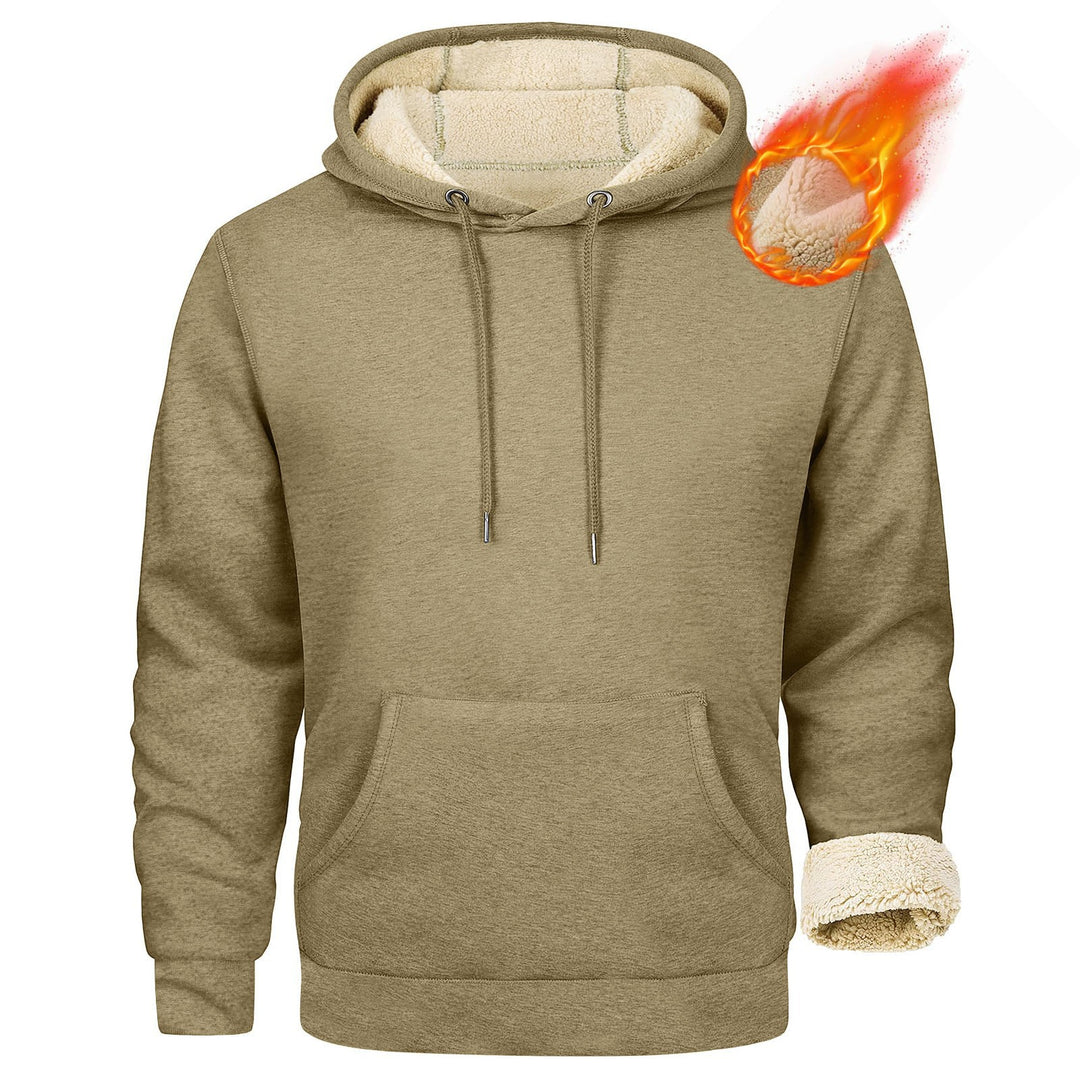 Herren Fleece-Kapuzenpullover mit innenliegendem Kuschelfutter Drune
