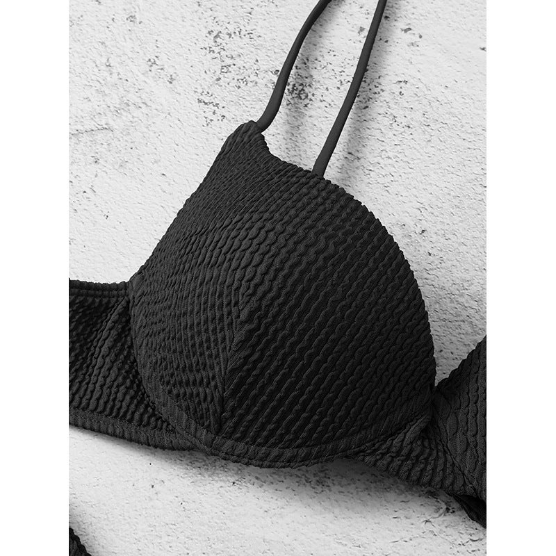 Damen Push-Up-Bikini mit strukturierter Oberfläche Drune