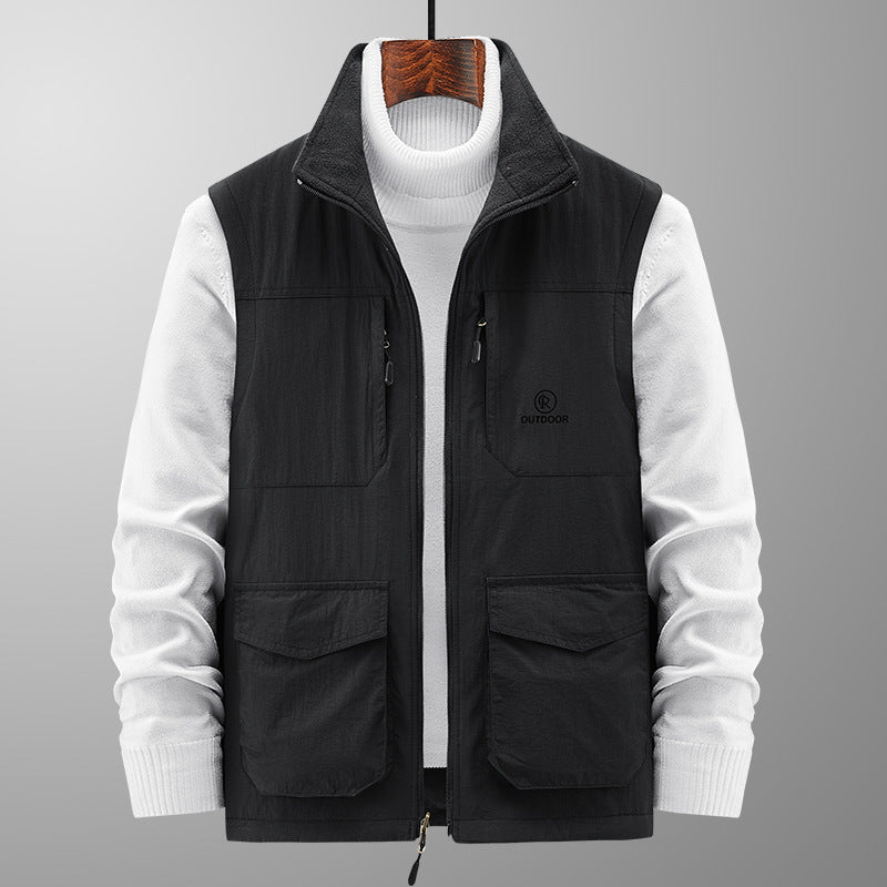 Herren Robuste Funktionsweste mit vielen Taschen Drune