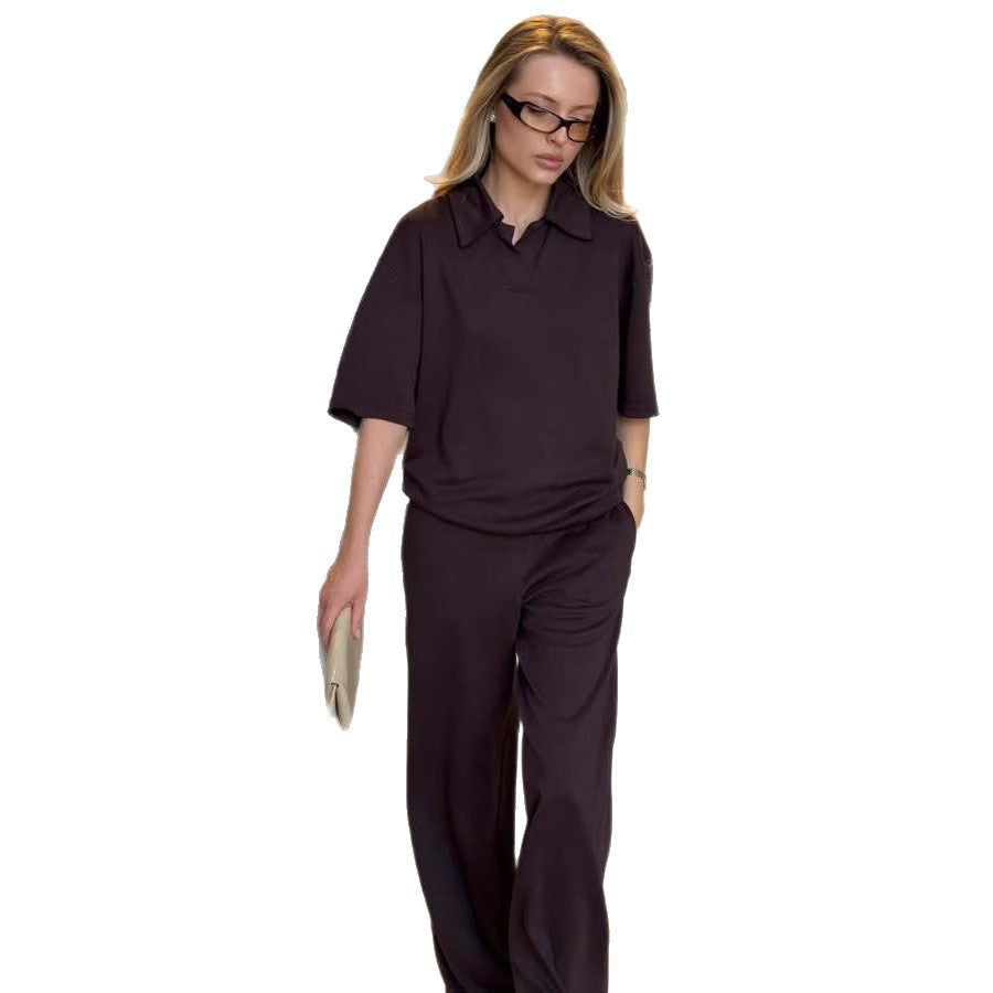 Damen Lässige Bluse mit weitem Schnitt und elegantem Kragen