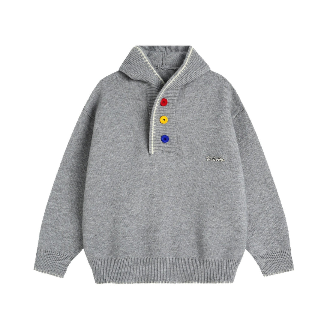 Herren Modischer Oversized-Pullover mit Strickstruktur Drune