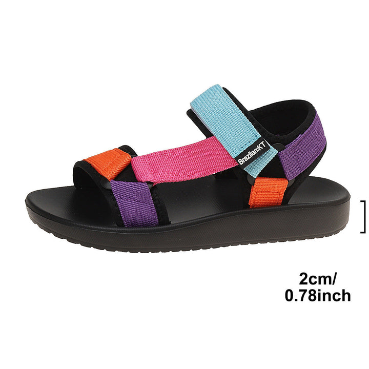 Damen Farbige Komfort Sandalen Drune