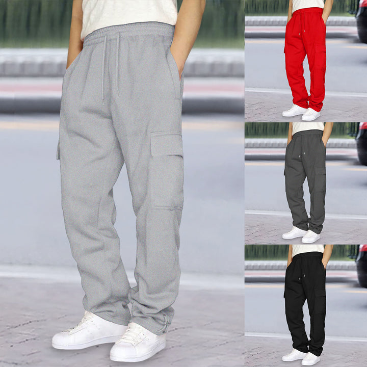 Herren nan Cargo-Jogginghose mit elastischem Bund, Kordelzug und verstellbarem Saum Drune