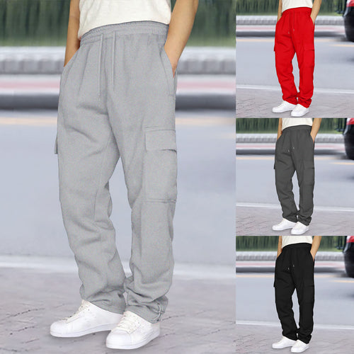 Herren nan Cargo-Jogginghose mit elastischem Bund, Kordelzug und verstellbarem Saum Drune