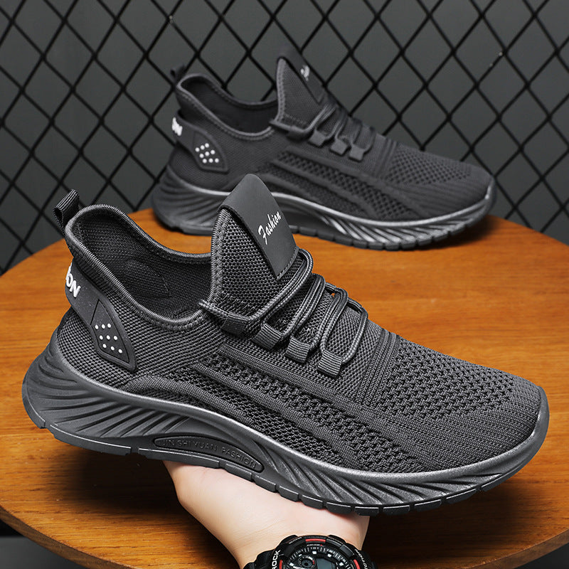Damen nan nahtloser Flyknit-Comfort-Laufschuh mit elastischem Sockeneinstieg und reaktiver Leichtlaufsohle Drune