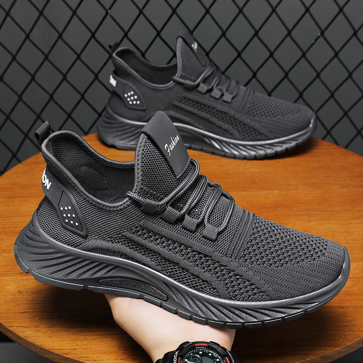 Damen nan nahtloser Flyknit-Comfort-Laufschuh mit elastischem Sockeneinstieg und reaktiver Leichtlaufsohle Drune
