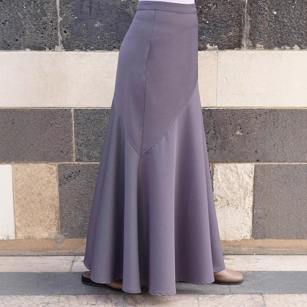 Damen Maxirock mit eleganter A-Linien-Silhouette Drune