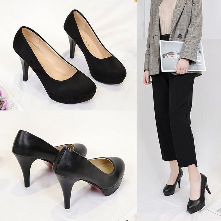 Damen elegante Plateau-Pumps mit komfortablem Sitz und hohem Absatz Drune