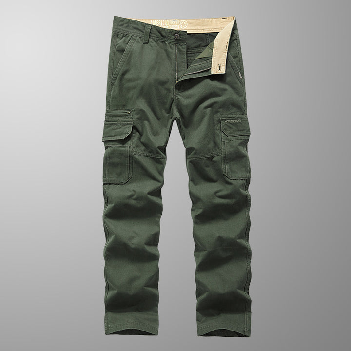 Herren Robust geschnittene Cargohose mit verstärkten Knien und Mehrfach-Taschen Drune