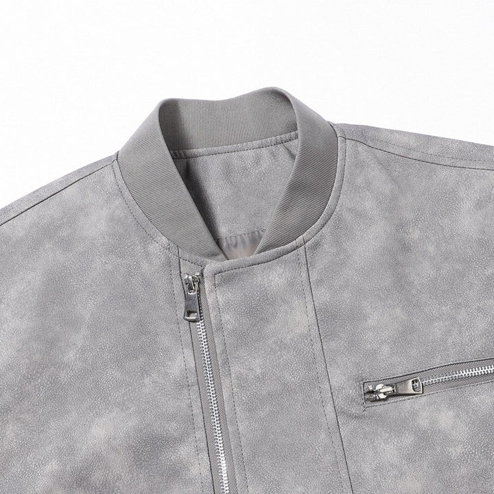 Herren Oversize Bomberjacke im Utility-Look mit Ärmeltasche, Rippbündchen & verdecktem Reißverschluss Drune