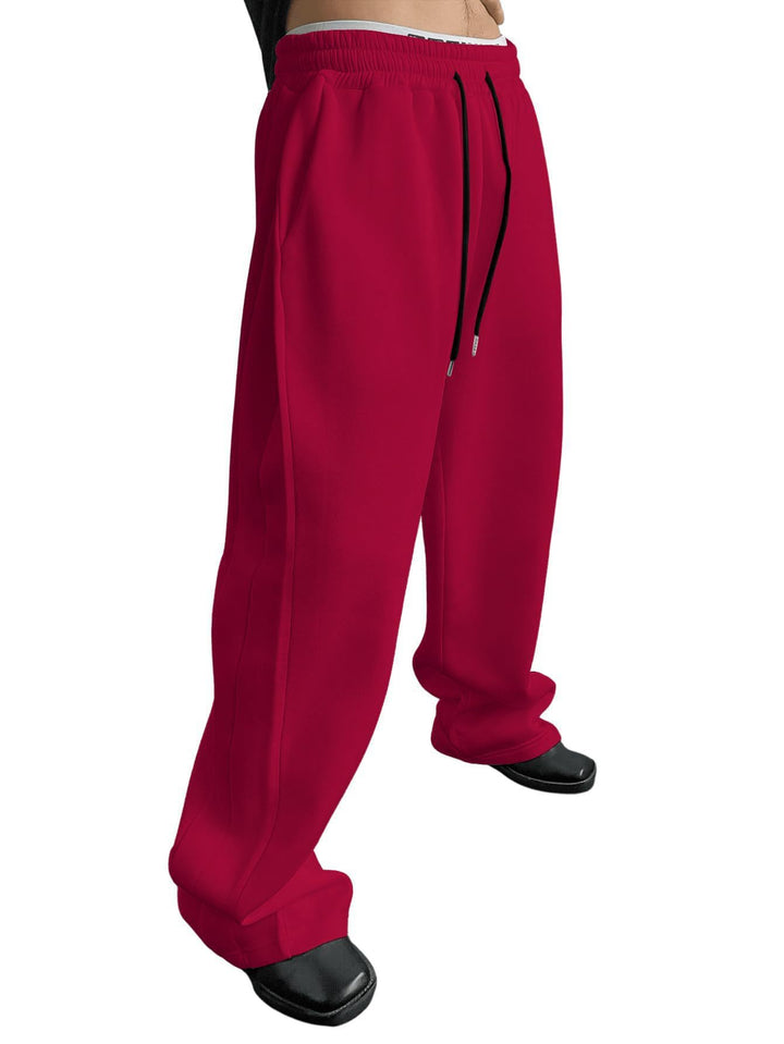 Herren nan lockere Oversize Jogginghose mit elastischem Bund und Kordelzug Drune