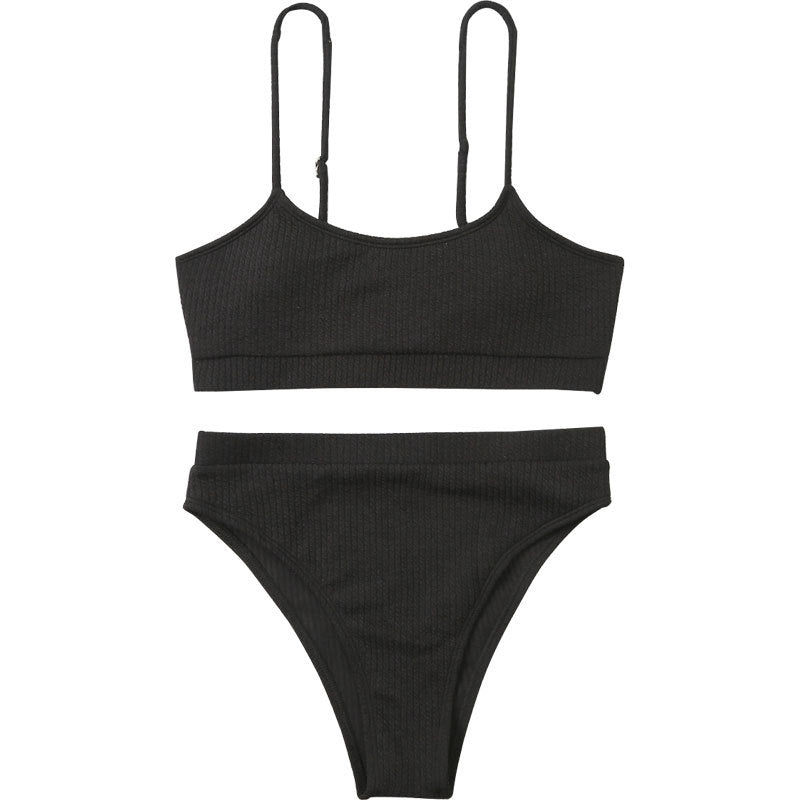 Damen Triangel-Bikini mit strukturierter Textur Drune