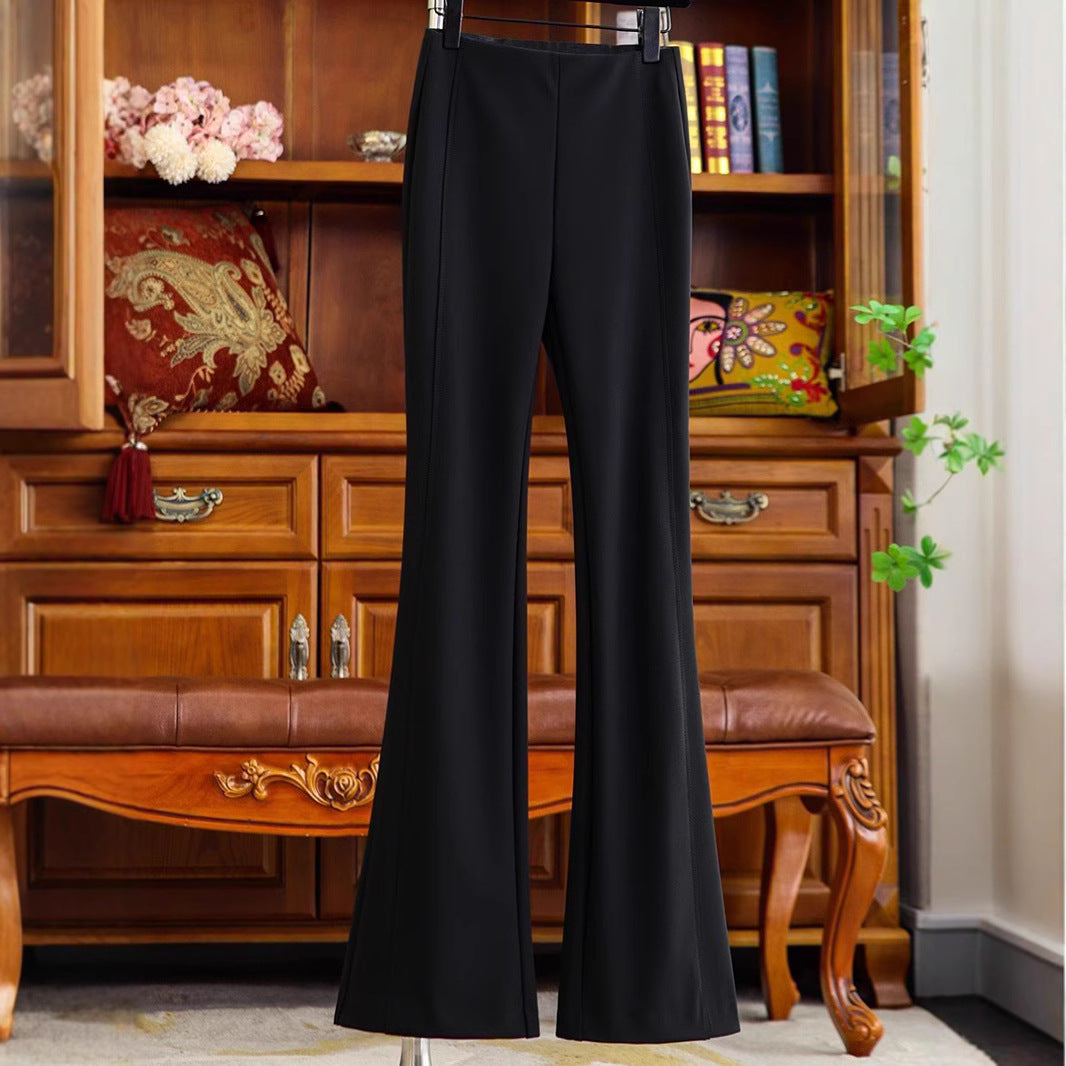 Damen Elegante und figurbetonte Palazzo-Hose Drune