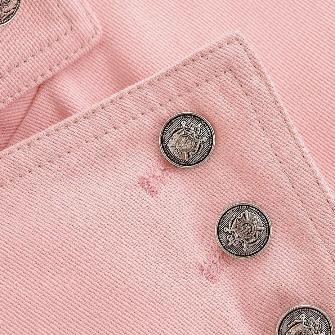 Damen Asymmetrische Boxy-Übergangsjacke mit Stehkragen und Cape‑Front Drune