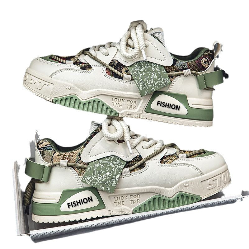 Damen modische Sneakers mit Kunstleder und auffälligen details Drune