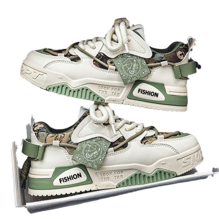 Damen modische Sneakers mit Kunstleder und auffälligen details Drune