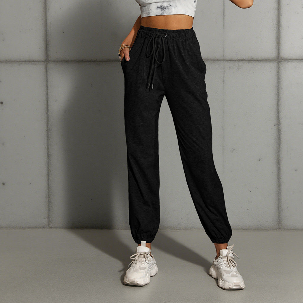 Damen Bequeme Jogginghose mit Gummibund Drune
