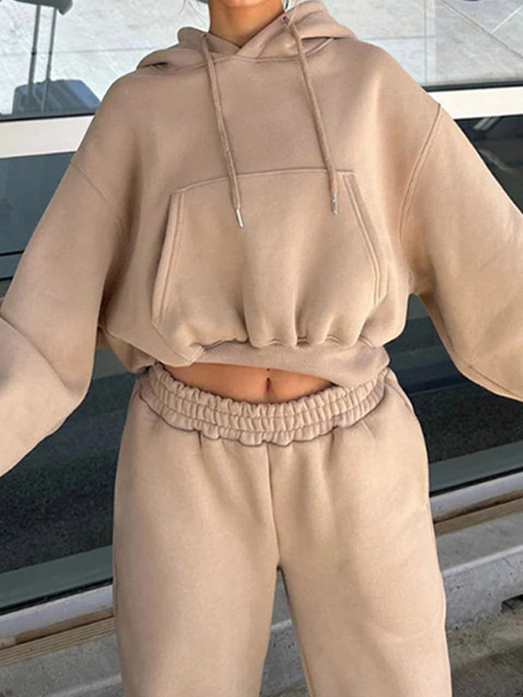 Damen Oversized Hoodie mit elastischem Bund Drune