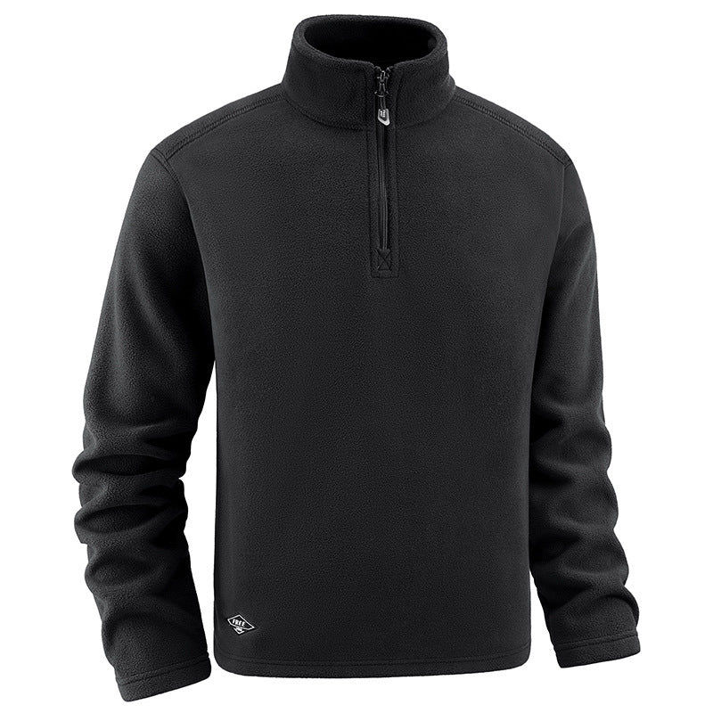Herren Fleece-Pullover mit Troyer-Kragen und halbem Reißverschluss aus weichem Microfleece Drune