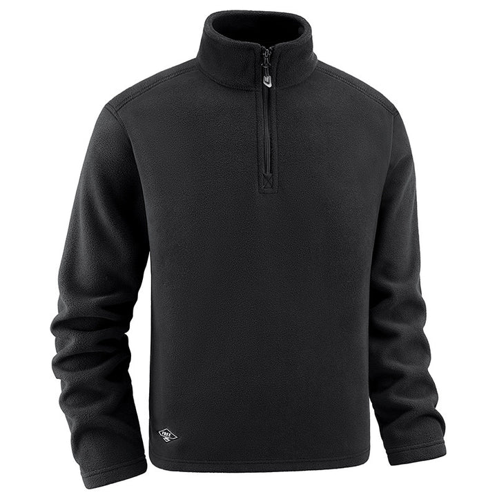 Herren Fleece-Pullover mit Troyer-Kragen und halbem Reißverschluss aus weichem Microfleece Drune