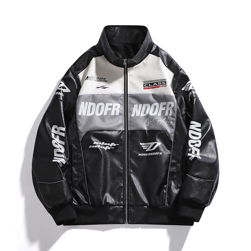 Herren Sportliche Kunstlederjacke Drune