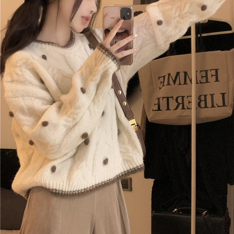 Damen Oversized Pullover mit Struktur Drune