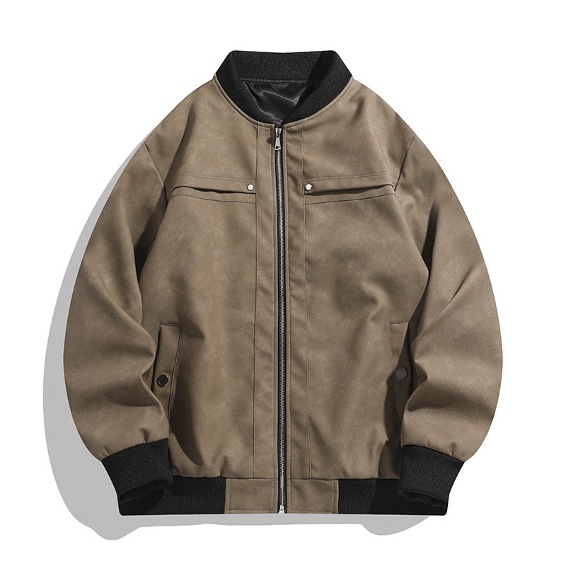 Herren Modische Bomberjacke im Vintage-Look Drune