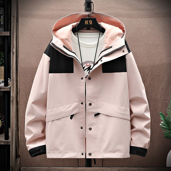 Herren Funktionsjacke mit verstellbarem Kapuzensystem Drune