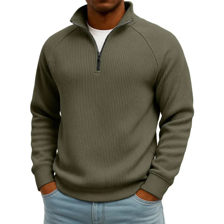 Herren Komfortabler Pullover mit Stehkragen Drune