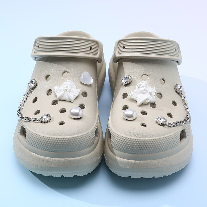 Femme Dekorative Freizeit Clogs Drune
