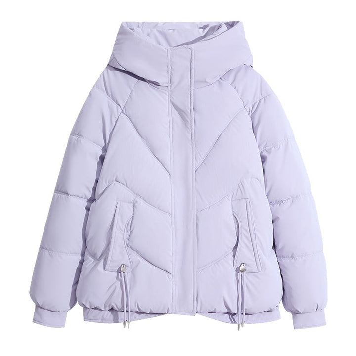 Damen Modische Steppjacke mit hohem Kragen Drune