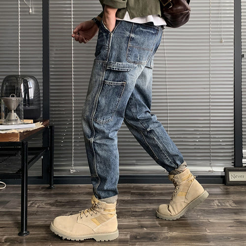 Herren Modische Cargo-Jeans mit innovativen Details Drune