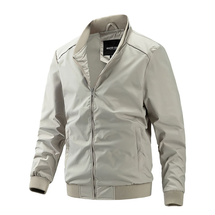 Herren Freizeit-Bomberjacke mit hohem Kragen Drune