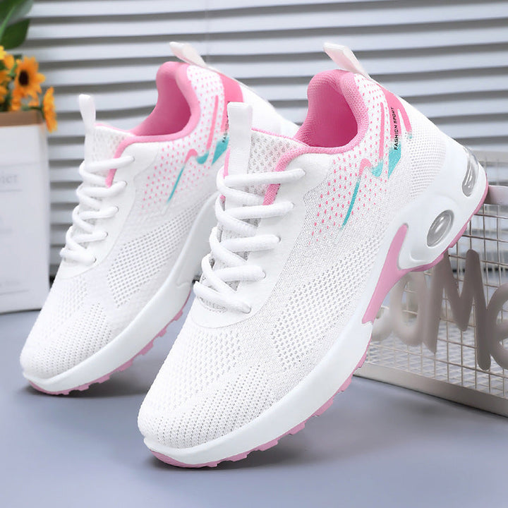 Damen Sportliche Luftpolster Sneakers mit atmungsaktivem Mesh-Obermaterial Drune