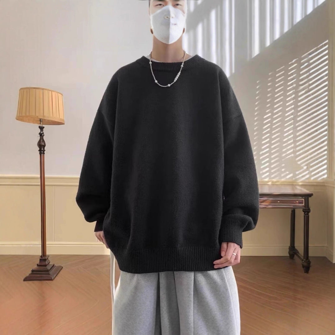 Damen Bequemer Oversized Pullover Drune