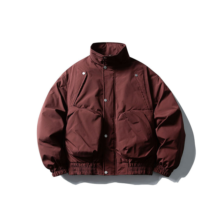 Herren Kurzboxy Thermo‑Bomber mit hohem Stehkragen und aufgesetzten XXL‑Taschen Drune