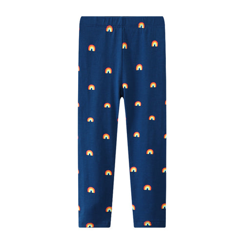 Mädchen Leggings mit buntem Regenbogenmotiv Drune