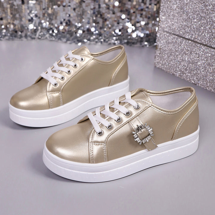 Damen Mode Plattform Sneaker Drune