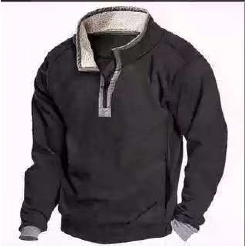 Herren Modischer Hoodie mit Kapuze und maritimem Druck Drune