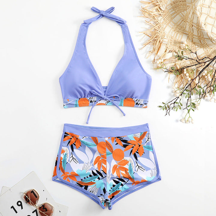 Damen Sportliches Bikiniset mit floralem Design Drune
