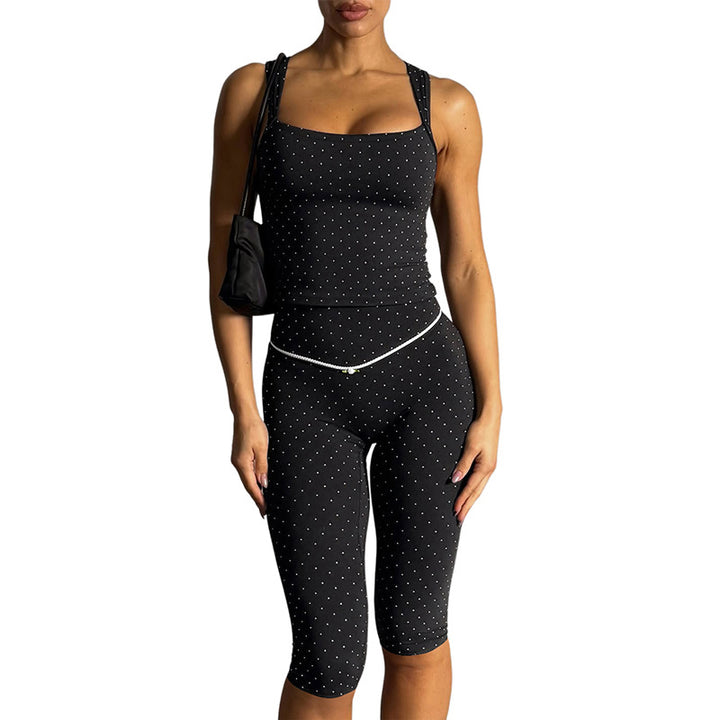 Damen Sportliches Oberteil und Leggings-Set Drune