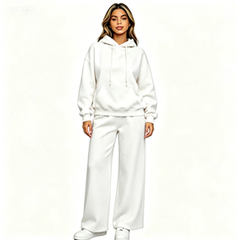 Damen Bequemer Oversized Hoodie mit weiten Jogginghosen Drune