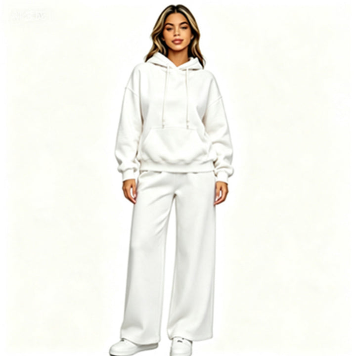 Damen Bequemer Oversized Hoodie mit weiten Jogginghosen Drune