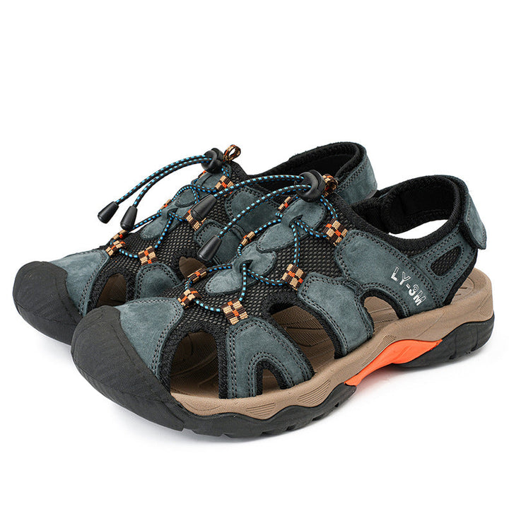 Damen Sportliche Trekking-Sandalen mit rutschfester Sohle und sicherem Schnellschnürsystem Drune