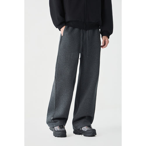 Damen Relaxed-Fit Culotte-Sweathose mit hohem Gummibund und Kontrastpaspel Drune