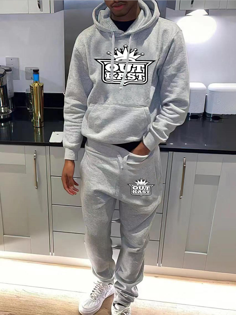 Herren Jogginganzug mit Hoodie und bequemen Sweatpants Drune